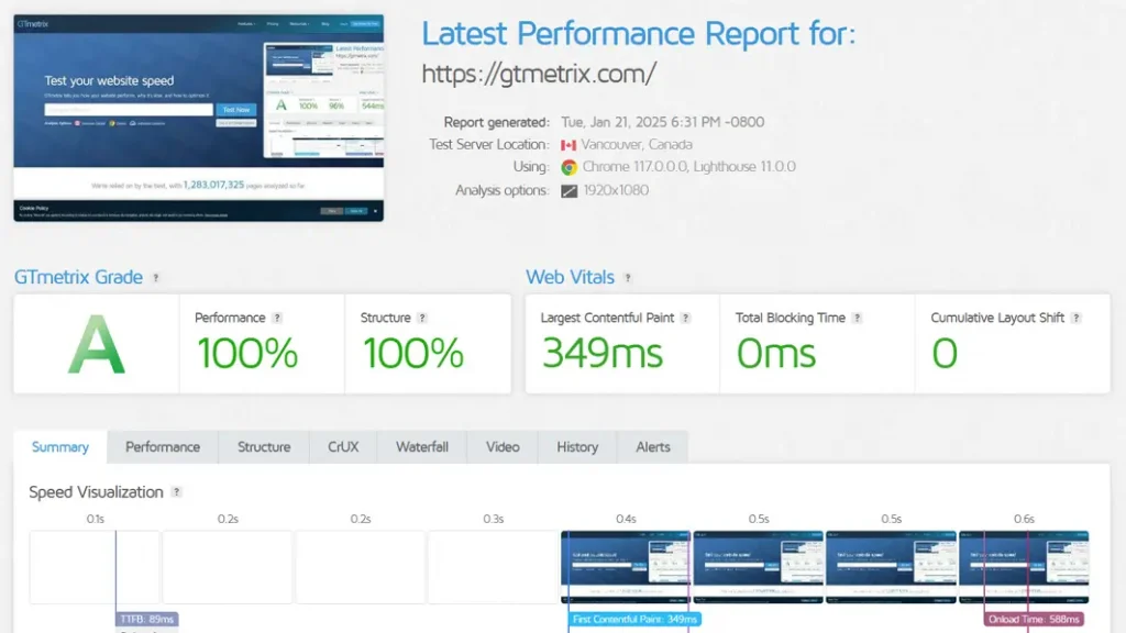 GTmetrix ile web sitesi hız testi nasıl yapılır?
