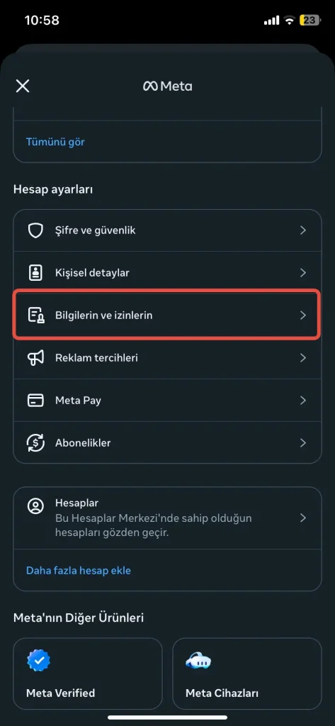 Instagram Benzer Hesap Önerilerini Devre Dışı Bırakma (Mobil)