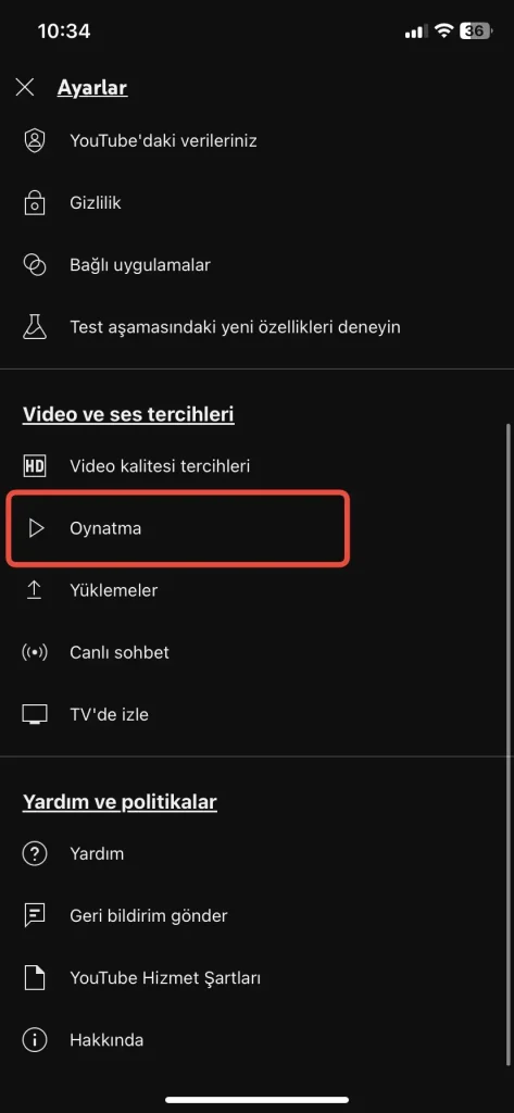 android ve iphoneda youtube shorts kapatma