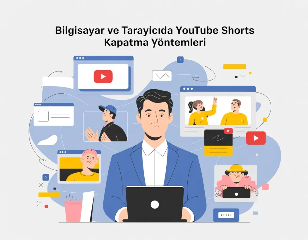 bilgisayar ve tarayıcıda youtube shorts kapatma yontemleri
