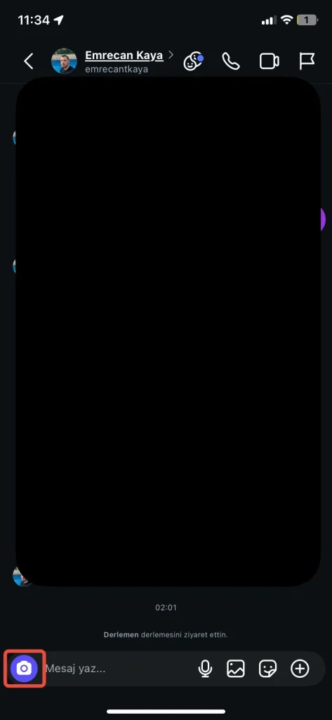 tek seferlik fotograf ve video gonderim nasil yapilir