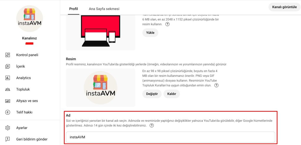 youtube-kanal-adi-degistirme