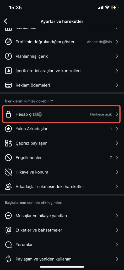 instagram takipci gizleme nasil yapilir