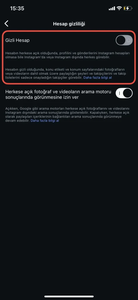 instagram takipci gizleme nasil yapilir