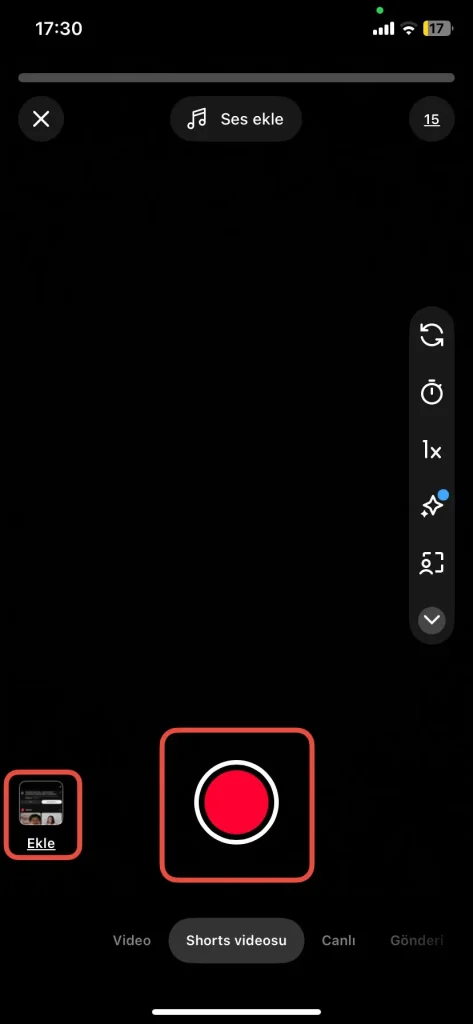 youtube uygulamasindan shorts cideosu nasil yuklenir