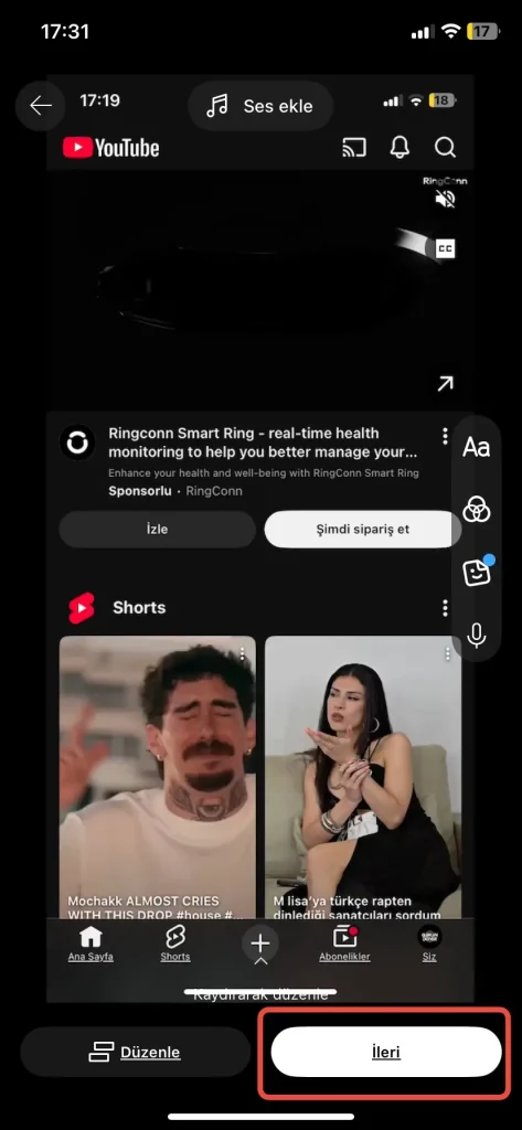 youtube uygulamasindan shorts cideosu nasil yuklenir